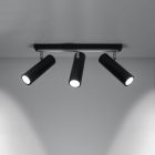 Ceiling lamp DIREZIONE 3 black