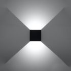 Wall lamp LUCA black LED IP54