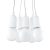 Pendant lamp DIEGO 5 white