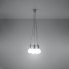 Pendant lamp DIEGO 5 white