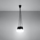 Pendant lamp DIEGO 5 black