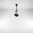 Pendant lamp DIEGO 5 black