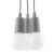Pendant lamp DIEGO 3 grey