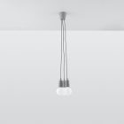 Pendant lamp DIEGO 3 grey
