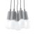 Pendant lamp DIEGO 5 grey