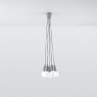 Pendant lamp DIEGO 5 grey
