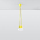 Pendant lamp DIEGO 3 yellow
