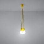 Pendant lamp DIEGO 3 yellow