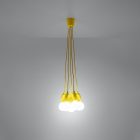 Pendant lamp DIEGO 5 yellow