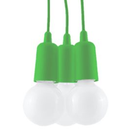 Pendant lamp DIEGO 3 green