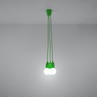 Pendant lamp DIEGO 3 green