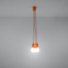 Pendant lamp DIEGO 3 orange