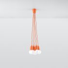 Pendant lamp DIEGO 5 orange