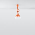 Pendant lamp DIEGO 5 orange