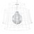 Pendant lamp GATE white