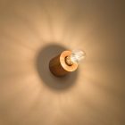 Wall lamp SALGADO natural wood