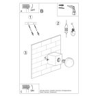 Wall lamp ARIZ natural wood