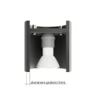 Ceiling lamp TIUBE black