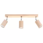 Ceiling lamp BERG 3 natural wood