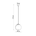 Pendant lamp UGO 20 golden