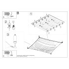 Ceiling lamp LUNA 3 white