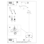 Chandelier SKALA 30 white