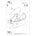 Wall lamp SKALA white