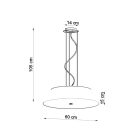 Chandelier VEGA 60 black