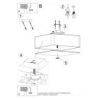 Ceiling lamp LOKKO 45 white