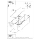 Wall lamp LOKKO white