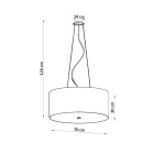 Chandelier OTTO 70 white