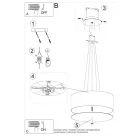 Chandelier OTTO 70 white