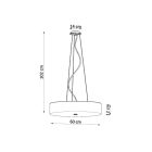 Chandelier SKALA 60 white