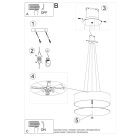 Chandelier SKALA 60 white