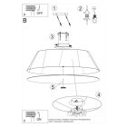 Ceiling lamp VEGA 70 black