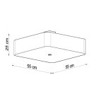 Ceiling lamp LOKKO 55 white