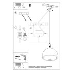 Pendant lamp PABLITO