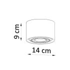 Ceiling lamp BASIC 1 concrete