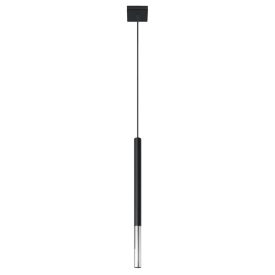 Pendant lamp MOZAICA 1 black/chrome