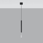 Pendant lamp MOZAICA 1 black/chrome