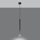 Pendant lamp MOZAICA 1 black/chrome