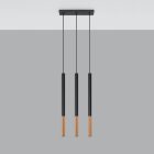 Pendant lamp MOZAICA 3L black/copper