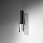 Wall lamp LOOPEZ black/chrome