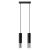 Pendant lamp LOOPEZ 2 black/chrome