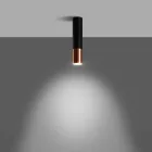 Ceiling lamp LOOPEZ black/copper