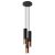 Pendant lamp LOOPEZ 3P black/copper