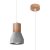 Pendant lamp QUBIC grey