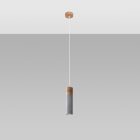 Pendant lamp ZANE 1 grey