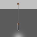 Pendant lamp ZANE 1 grey