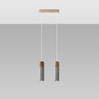 Pendant lamp ZANE 2 grey